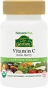 Natures Plus Source of Life Garden sertifikalı Organik Vitamin C - 500 mg, 60 Vegan Capsules - Tüm Gıda Immune Support Supplement, Antioksi - Vegetarian, Gluten-Free - 30 Hizmet
