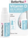Better You D400 Bebek D Oral Sprey - Tabletler için Alternatif - 3 Yıl Altında Çocuklar için Özel Olarak Formüle edildi - Basit ve Saf Formülasyon - Çocuklar için Yaşam - 0.5 oz