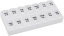 N' Time (7-Day) AM/PM Pill Organizer, Vitamin ve Tıp Kutusu, Büyük Karşılaştırmalar, 2 Zaman Bir Gün, Clear Lids