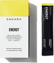 SAKARA Energy Effervescents, 15 Packets - Refined Sugar Free Electrolytes Toz Packets with Vitamin B12 & L Theanine, Flavored Water Packets, Hydration Toz, Energy Drink Electrolyte Toz