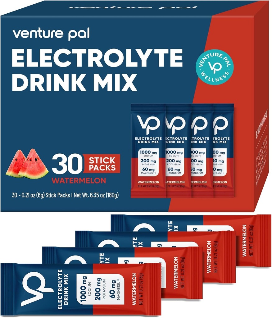 Venture Pal High Sodium Sugar Free Electrolytes Powder Packet - Συσκευασίες ενυδάτωσης με βιταμίνη, νάτριο & κάλιο 