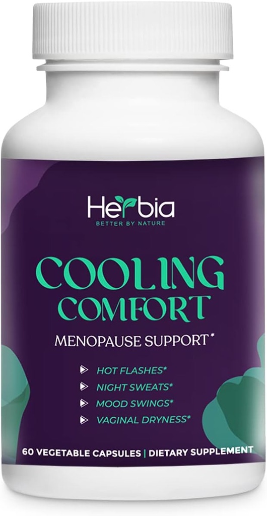 Doğal Menopause ve PMS Supplement - Hormonal Denge, Estrogen-Free Herbal Formula Natural Relief for Night Sweats, Mood Swings & Vaginal Kuruness- ABD 60 Capsules'ta Yapılan