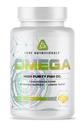 Core Nutritionals Omega Higheight Fish Oil | Triglyceride Form EPA & DHA | 1300 mg Omega-3s | Brain & Heart Health Support | Lemon Taste | 120 Softgels