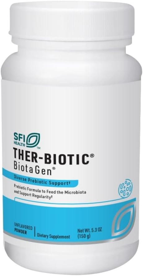 Klaire Laboratuvarları SFI Health Biotagen - Prebiyotik Inulin, Beta-Glucan & Arapinogalactan Gut Microbiota (120 Capsules)