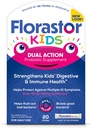 Florastor Kids Dual Action Probiyotik Supplement, Çocukların Digestive & Immune Health, 20 Easy-to Mix Toz Sticks, Ambalaj Vary Olabilir