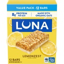 LUNA Bar - LemonZest Flavor - Gluten Free Snack Bars - Non-GMO - Protein Bars - Organik Oats ile Made - Value Pack (12 Pack)