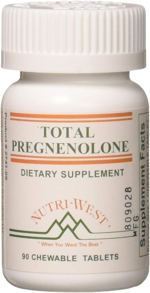 Nutri West Total Pregnenolone - 90 Chewable Tabletler