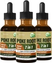 Lymph System Support için Poke Root Extract Drops, Lymphedema için Lymphedema için Lymphage Supplement, 7 in 1 Formula with Goldenseal for Immune Support, Dandelion for Detox & Cleanse. 6oz