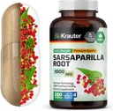 BIO KRAUTER Sarsaparilla Root Capsules - 1000 mg Strength - 250 Vegan Sarsaparilla Ekstralar - No Fillers