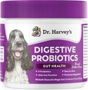 Dr. Harvey'nin Köpekler için Digestive Probiyotik Yumuşak Chews, Gut Health, Diarrhea ve Bowel Desteği için 9 Probiyotikler, Peanut Butter Flavor (90 Chews)