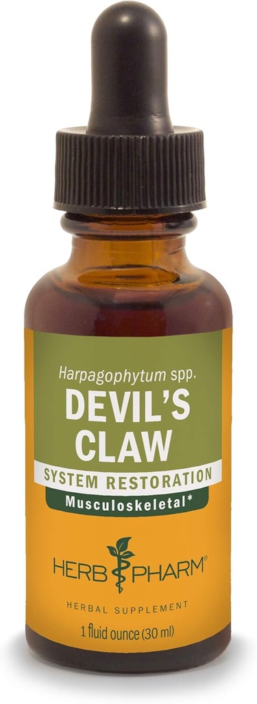 Herb Pharm Devil's Claw Liquid Extract for Musculo behavioral System Support - 1 Ounce (DDCLAW01)