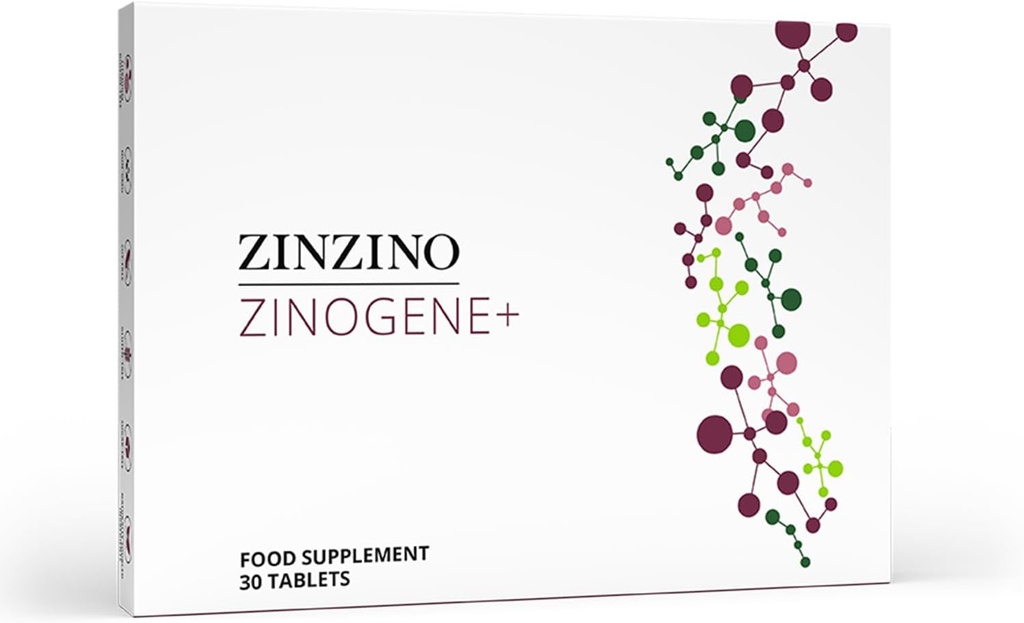 ZinoGene+ - Βαθύ συμπλήρωμα καθαρισμού με Fucoidans, πολυφαινόλες, βιταμίνη C & ψευδάργυρο - Υποστηρίζει Revitalized Υγεία - 30 δισκία