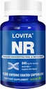 Lovita NR (Nicotinamid Riboside) 840 mg, Trans-Resveratrol ve Betaine ile NAD Supplement, NAD Plus Seviyeleri, Sağlıklı Ağlama, 100 Vegan Giric-Coated Capsules