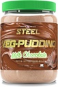 Çelik Veg-Pudding | Vegan Protein Pudding Toz Mix, Milk Chocolate | 18 Servisler (1.5lbs) | Brown Rice ve Pea Protein BCAA Deri Büyüme ve Kurtarma için Sıvı | Low Carb