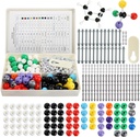 YODEM 240 Adet Moleküler Model Kit, Organik ve Inorganik Kimya Moleküler Yapı Modeli, 86 Atom ve 153 Link ve 1 Kısa Link Kaldırıcı Tool