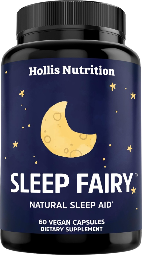 SLEEP FAIRY Natural Sleep Aid | Magnezyum Glycinate 500 mg, Melatonin 10 mg, L-Theanine, B6, 5-HTP, GABA, Valerian Root & Ashwagandha | Herbal Uyku Pills | USA USA