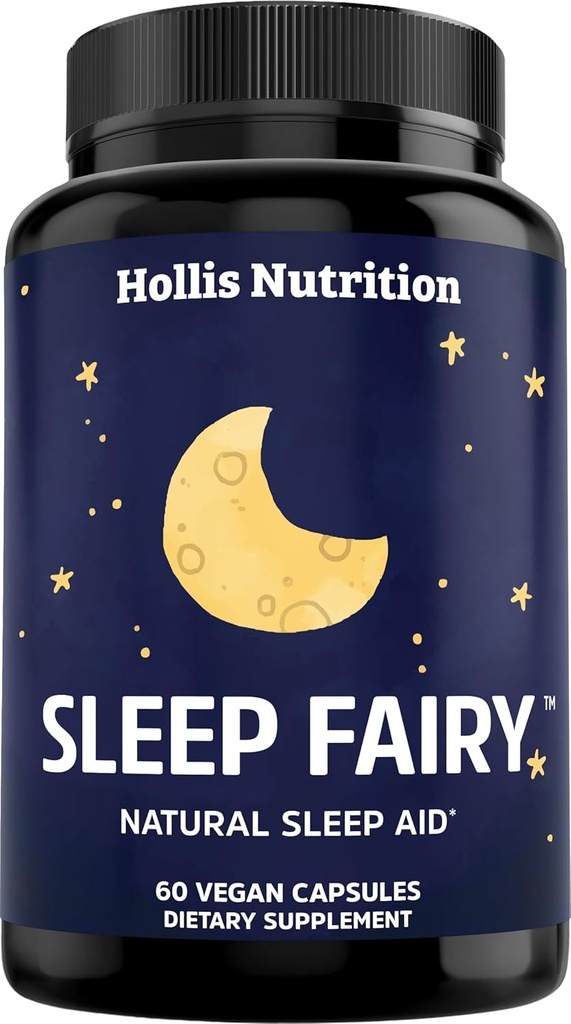 SLEEP FAIRY Natural Sleep Aid | Magnezyum Glycinate 500 mg, Melatonin 10 mg, L-Theanine, B6, 5-HTP, GABA, Valerian Root & Ashwagandha | Herbal Uyku Pills | USA USA