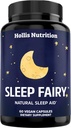 SLEEP FAIRY Natural Sleep Aid | Magnezyum Glycinate 500 mg, Melatonin 10 mg, L-Theanine, B6, 5-HTP, GABA, Valerian Root & Ashwagandha | Herbal Uyku Pills | USA USA