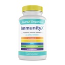 All-in-One Organic Immune Support Supplement 60 Vegan Capsules - Elder 500 mg, Ashwagandha 500 mg, 400 mg Vitamin C ve çinko - D3 - Yetişkinler için Immune ATM