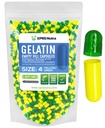 XPRS Nutra Ürün Resim Boyutu 4 Boş Kapsüller - 500 Kont Küçük Boş Gelatin Capsules - Pills DIY Capsule - Bovine Pill Gel Caps (Green/Yellow)