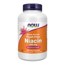 Şimdi Gıdalar Tamamlıyor, Niacin (Vitamin B-3) 500 mg, Flush-Free, Double Strength, Beslenme Sağlığı, 180 Veg Capsules