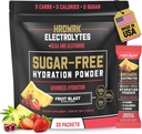 HRDWRK Elektrolytes Toz Paketleri Magnezyum, Pyumoid sodyum, Ketotion - BCAA Electrolyte Toz Paketleri Glutamine, 30 Electrolytes Toz Paketleri Şeker Ücretsiz (Fruit Blast)