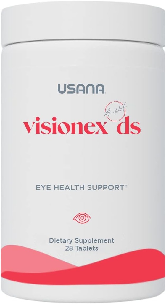 USANA Visionex DS με λουτεΐνη Ζεαξανθίνη για Προηγμένη Υγεία των ματιών και Υποστήριξη Οράματος* - 28 Tablets - 28 Day Supply