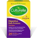 Culturelle Digestive Health Daily Probiyotik Chewables, Probiyotik For Men and Women, Most Klinikly Studied Probiyotik Strain, 10 Milyar CFUs, Supports Occasional Diarrhea, Gas & Bloating, 24 Count