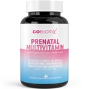 GOBIOTIX Kadınlar için Prenatal Vitaminler - Demir, Kalsiyum, D2, C, çinko & Folic Asit - Pre and Postpartum Essentials - Non-GMO - 90 Capsules