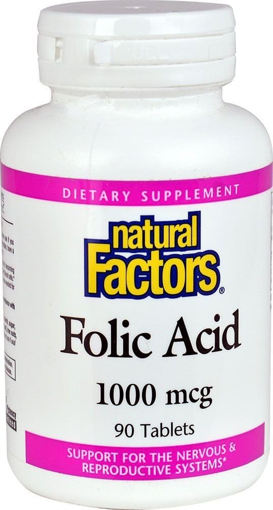 Doğal Faktörler Folic Asit 1 MG, 90 CT
