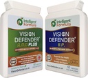 Vizyon Defender A.M.D. Plus & BP Eye Care Sche – Advanced Eye Supplements with AREDS2 (Lutein, Zeaxanthin, C & E, Copper, çinko), Plus Meso-Zeaxanthin, Bilberry, Pine Bark. İngiltere'de Made in UK