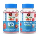 Lifeable Sugar Free Vitamin B12 Kids + Preciotic Fiber Kids, Gummies Sche - Great Tasting, Supplement, Gluten Free, GMO Free, Chewable Gummy