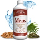 Buried Treasure: Men's Prostate Complete - Natural Herbal Formula Supplement w / Saw Palmetto, Pygeum Bark, & Stine Nettles to Support Health Urinary & Prostate Function - 16 ozz