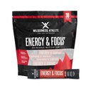 Wilderness Athlete - Energy & Focus | Energy Branson for Women & Men - Energy Drink Mix with Natural Caffeine - Low-Carb, Zero Sugar Energy Drink Toz - 30 Energy Drink Packets (Wild Berry)