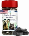 Vitality Science Pet Probiyotik for Cats & Dogs | Pet Flora - Great for Diarrhea, Vomiting, Gas, Skin Koşulları - Add Free (100 Caps)
