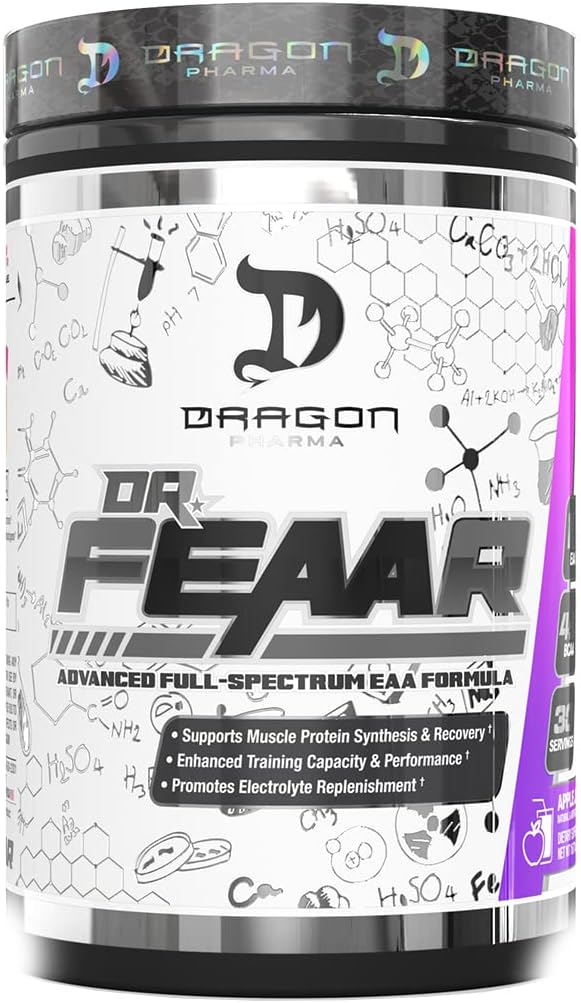 DRAGON PHARMA Dr. FEAAR® Advanced Full-Spectrum EAA Matrix, υποστηρίζει τη σύνθεση και την ανάκτηση μυϊκών πρωτεϊνών, ενισχυμένη ικανότητα και απόδοση κατάρτισης (30 σερβιέτες, χυμό σταφυλιών)