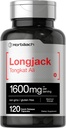 Horbäach Longjack Tongkat Ali for Men and Women | 1600 mg | 120 Capsules | Ekstra Güç Pilleri | Eurycoma Longifolia | Non-GMO ve Gluten Free Free
