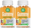 Çocuk Vitaminleri - Genel Sağlık için Günlük Temel Çocuklar ve Mineralleri Tamamlayın, 90 Gummies Tamamlar Meyve Flavor, Yapay Şeker, Süt ve Gluten Ücretsiz (2)