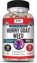Kaya Naturals Horny Goat Weed for Men and Women - 1560mg Complex with Maca, Saw Palmetto, Ginseng, Arginine Vitamin Supplement - Horny Goat Weed - 30 Count