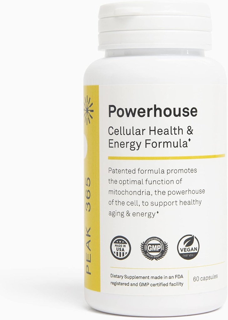 Powerhouse | Hücre Sağlığı ve Enerji Formula | Hücre Seviyede Enerji ve Sağlık | Güçlü Bilim Temel Formulaasyon | Vücut Dili Vitaminleri 30+ Yıl Araştırma |