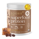 Boobie Σώμα Superfood Πρωτεΐνη Εγκυμοσύνη και μετά τον τοκετό Αντικατάσταση γεύματος Shake, Καφές Caramel Γεύση 