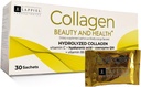 Hydrolyzed Collagen Peptides 30 Powder Packets με Βιταμίνη C (1000mg) & Υαλουρονικό οξύ, που υποστηρίζει τα μαλλιά, το δέρμα, τα νύχια και τις αρθρώσεις, Πορτοκαλί Γεύση, 30 εξυπηρετούν