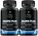 Neuro Plus συμπλήρωμα εγκεφάλου, NeuroPlus για τη φόρμουλα μνήμης, Nero Plus PQQ για τη μείωση των αρνητικών επιπτώσεων της εγκεφαλικής ομίχλης, Neuro+ Γνωστική λειτουργία, Nuero Plus Κριτικές (2 πακέτο - 120 κάψουλες)