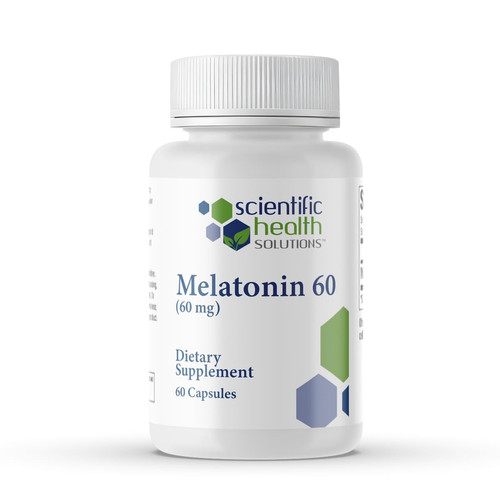 Melatonin 60 mg | Yüksek Dosage Melatonin in Easy-to-Swallow Capsules | Vegan, Non-GMO & Gluten-Free | US- Made Extra Melatonin (Single)