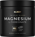 ELMNT Triple Sleep Magnezyum Threonate w. Apigenin, Theanine & Magtein Magnezyum L-Threonate - High Abpole Magnezyum Supplement Capsules for Men and Women Toz Pills