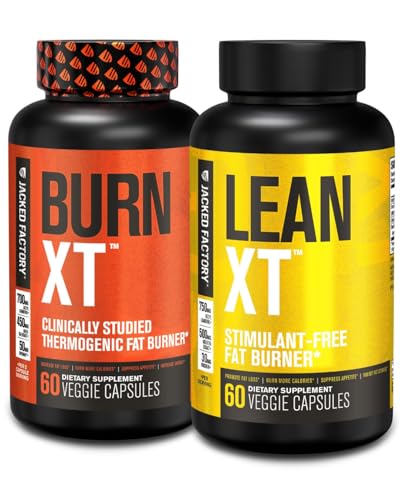 Jacked Factory Burn XT Termogenic Fat Burner & Lean XT Caffeine Ücretsiz Kilo Kaybı Tamamlandı