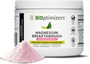 BIOptimizers Magnesium Breakthrough Drink - 8 Μορφές του μαγνησίου, ηλεκτρολύτες, υγεία του ύπνου, το άγχος, την αποκατάσταση των μυών, την υποστήριξη της καρδιάς 