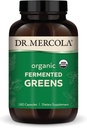 Dr. Mercola Organic Fermented Greens, 30 Hizmetler (180 Capsules), Diyet Tamam, Destekler Immune Health, Non-GMO, Sertifikalı USDA Organik Fermented Greens, 30 Hizmetler (180 Capsules)
