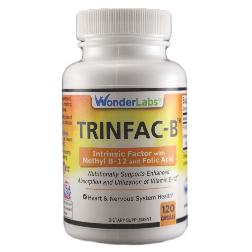 Wonder Laboratories Intrinsic Factor with Folic Acid and Vitamin B-12 1000