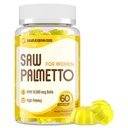 Kadınlar için Palmetto - FB Blocker Saç Büyüme Tamam - 500 mg Potent Saw Palmetto Saç, Skin, Nails, Urinary Wellness - Mango-Pinele Flavor - 60 Gummies